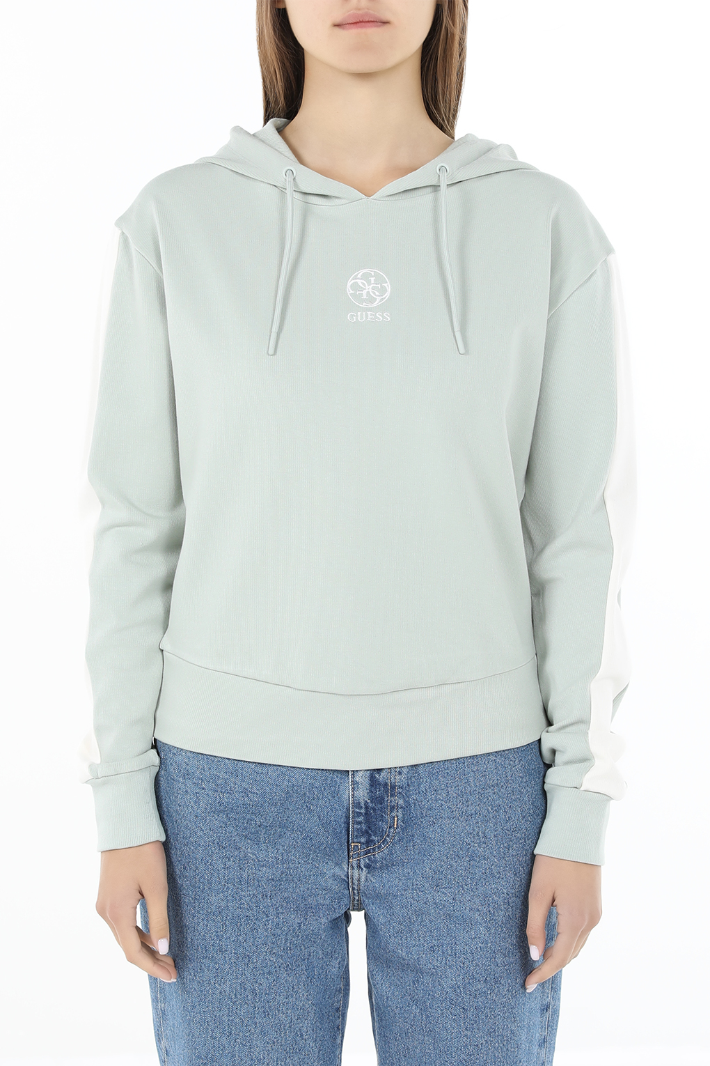 

Худи женское GUESS V4YQ02 KCDN0 зеленое L, Зеленый, V4YQ02 KCDN0