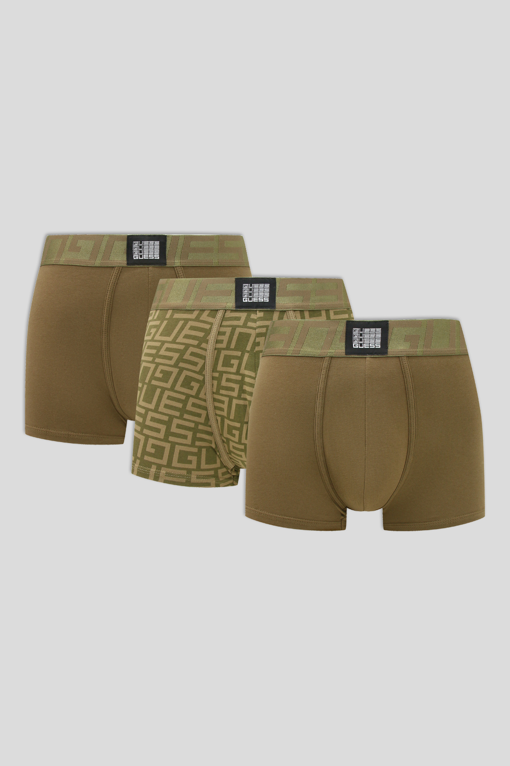 

Комплект трусов мужских GUESS U4RG01 K6YW0 хаки L 3 шт, U4RG01 K6YW0