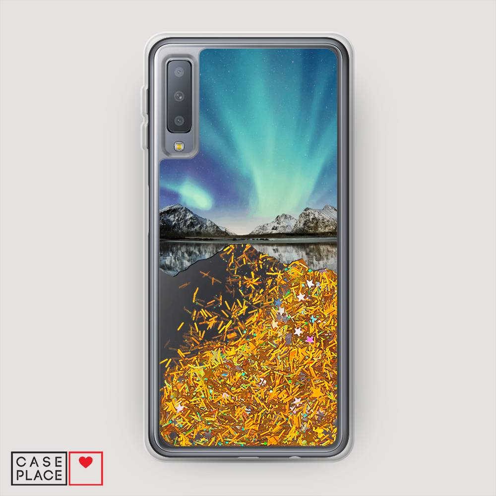 

Чехол Awog "Горное озеро и сияние" для Samsung Galaxy A7 2018, 26790-1