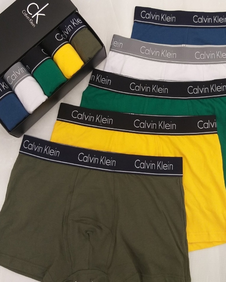 Комплект трусов мужских Calvin Klein CK01 разноцветных XL 5 шт.