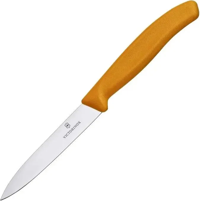 

Нож кухонный Victorinox Swiss Classic, для чистки овощей и фруктов, 80мм, заточка прямая,, Swiss Classic