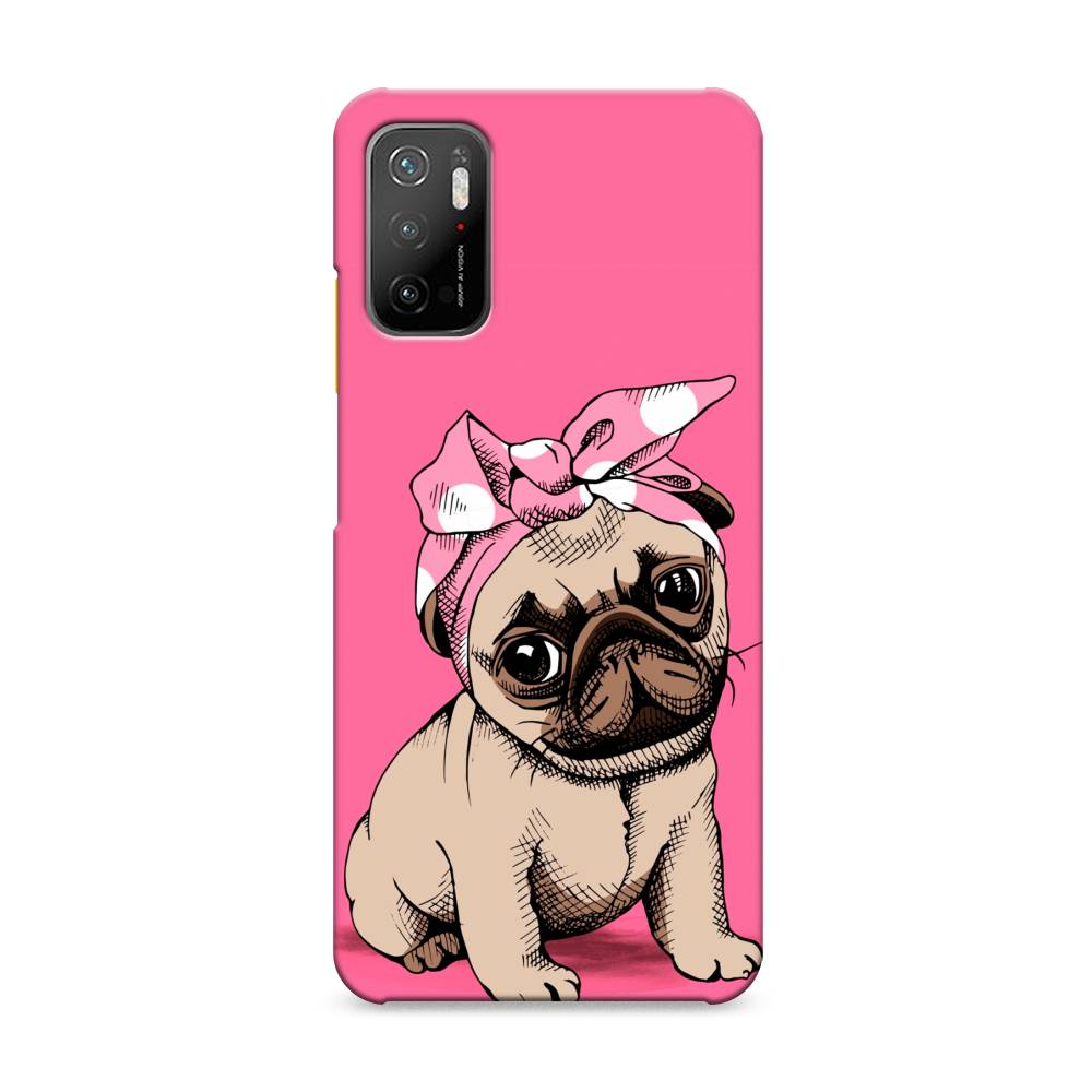 фото Пластиковый чехол "dog pin-up" на xiaomi poco m3 pro awog