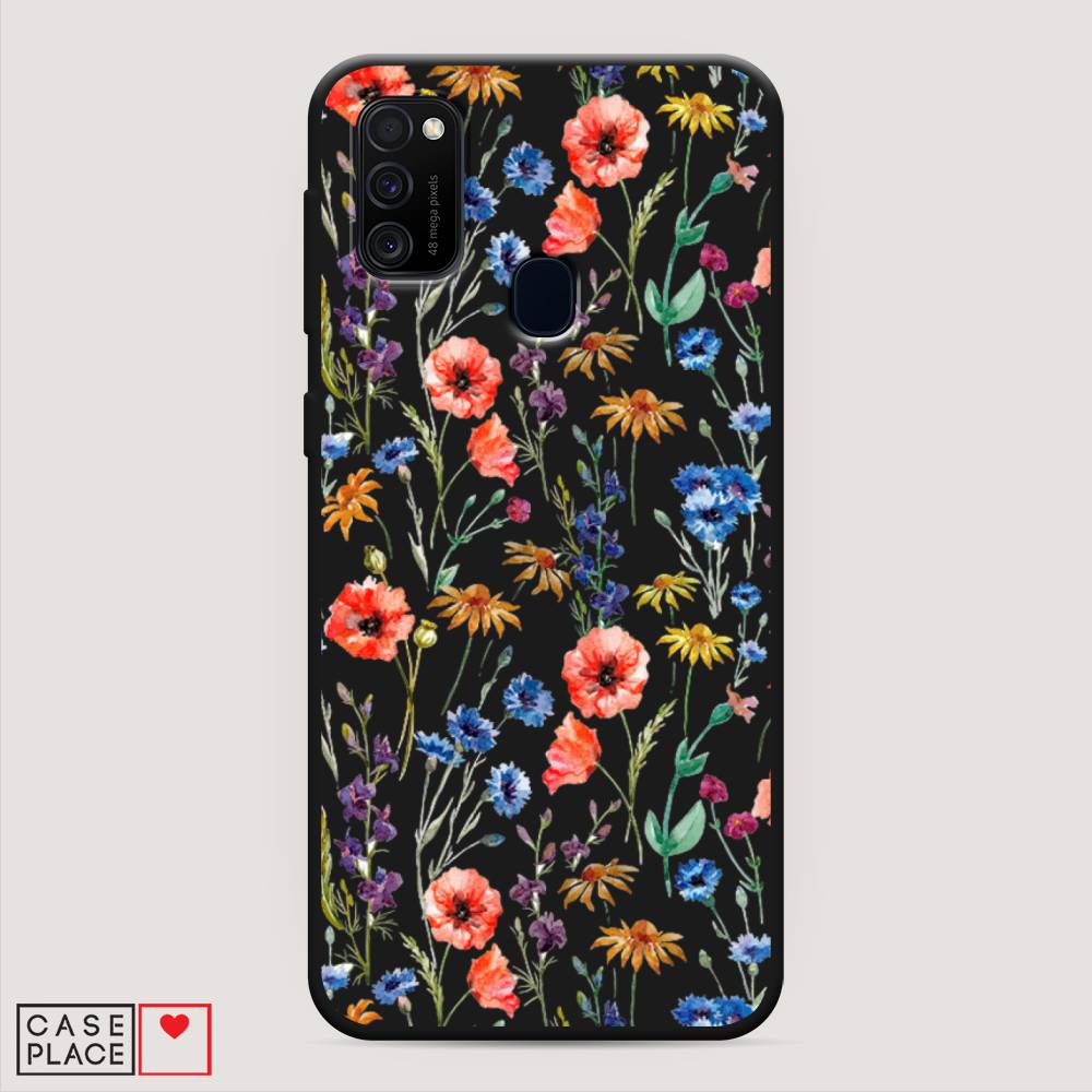 

Чехол Awog на Samsung Galaxy M21/M30s "Маки и васильки фон", 29752-1