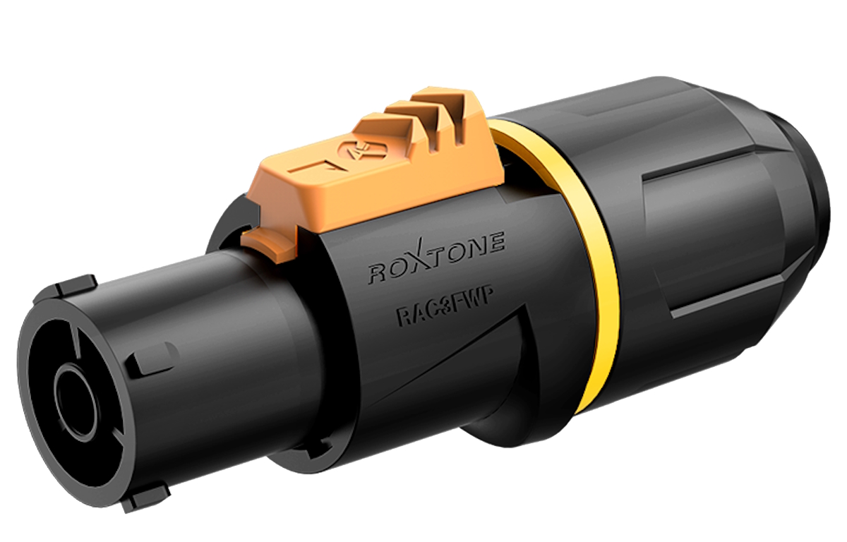 

Разъем PowerCon Roxtone RAC3FWP, Черный, RAC3FWP