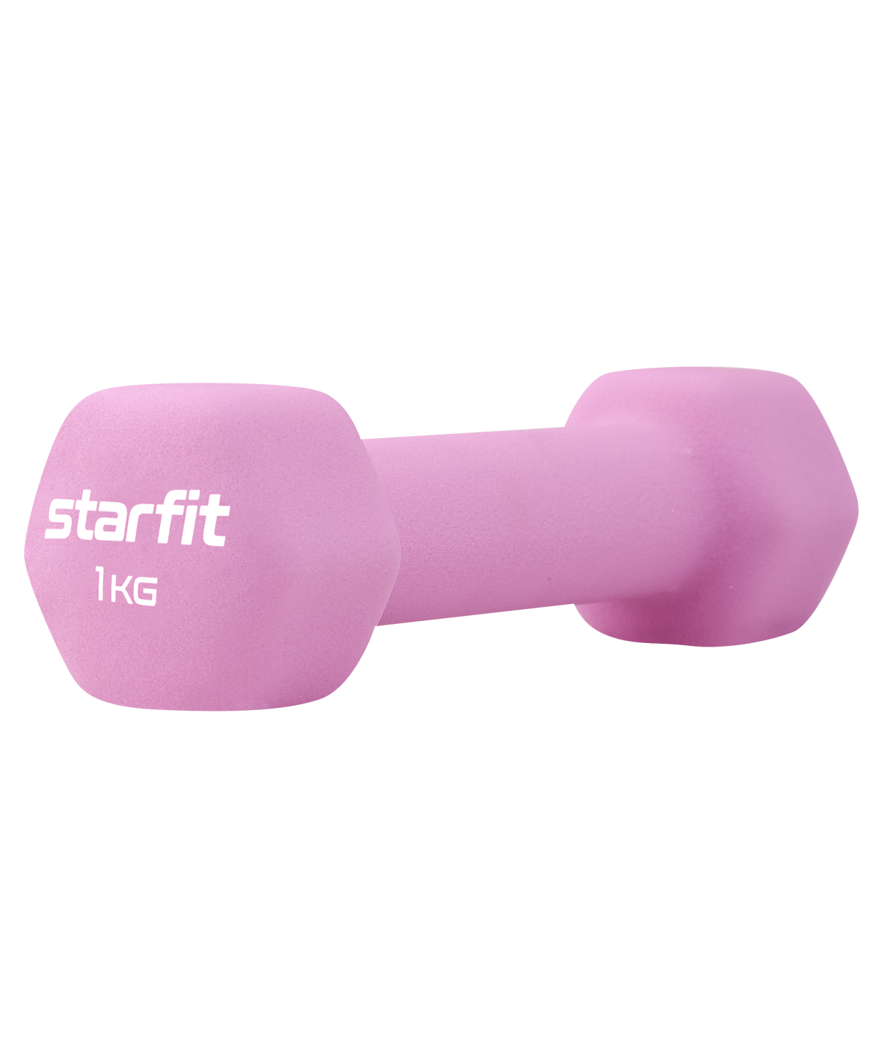 Гантель неопреновая Starfit Db-201 1 кг, розовый пастельный