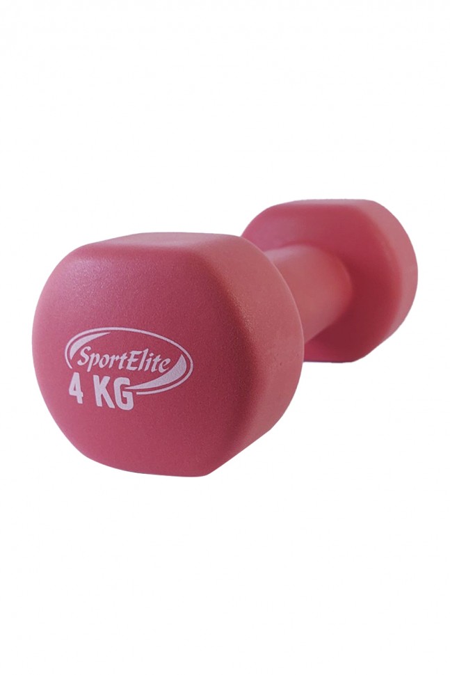 

Гантель неопреновая Es-0394 Sportelite 4кг, красный, Es-0394
