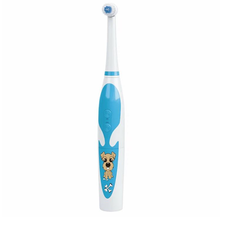 Электрическая зубная щетка Geozon KIDS AIR белая, голубая электрическая зубная щетка naumarti q1 kids желтый
