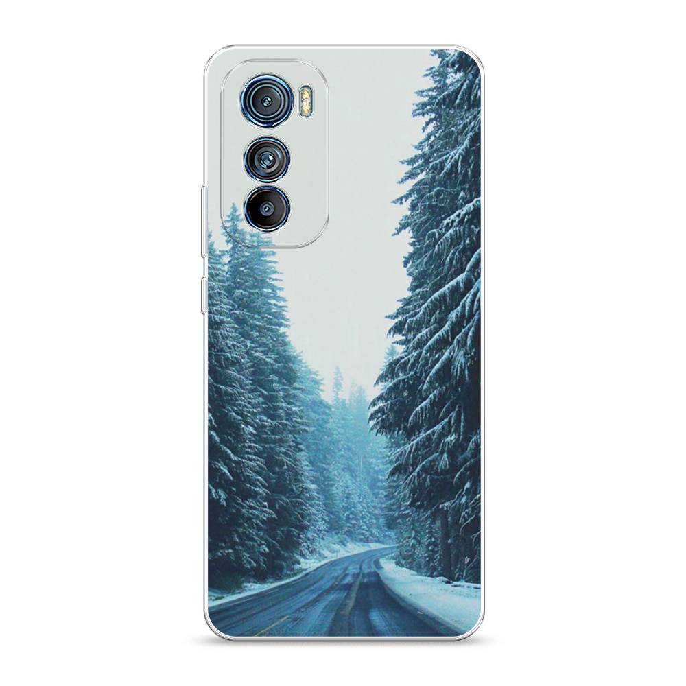 

Чехол на Motorola Edge 30 "Зима 9", Бежевый;голубой;черный, 243250-2