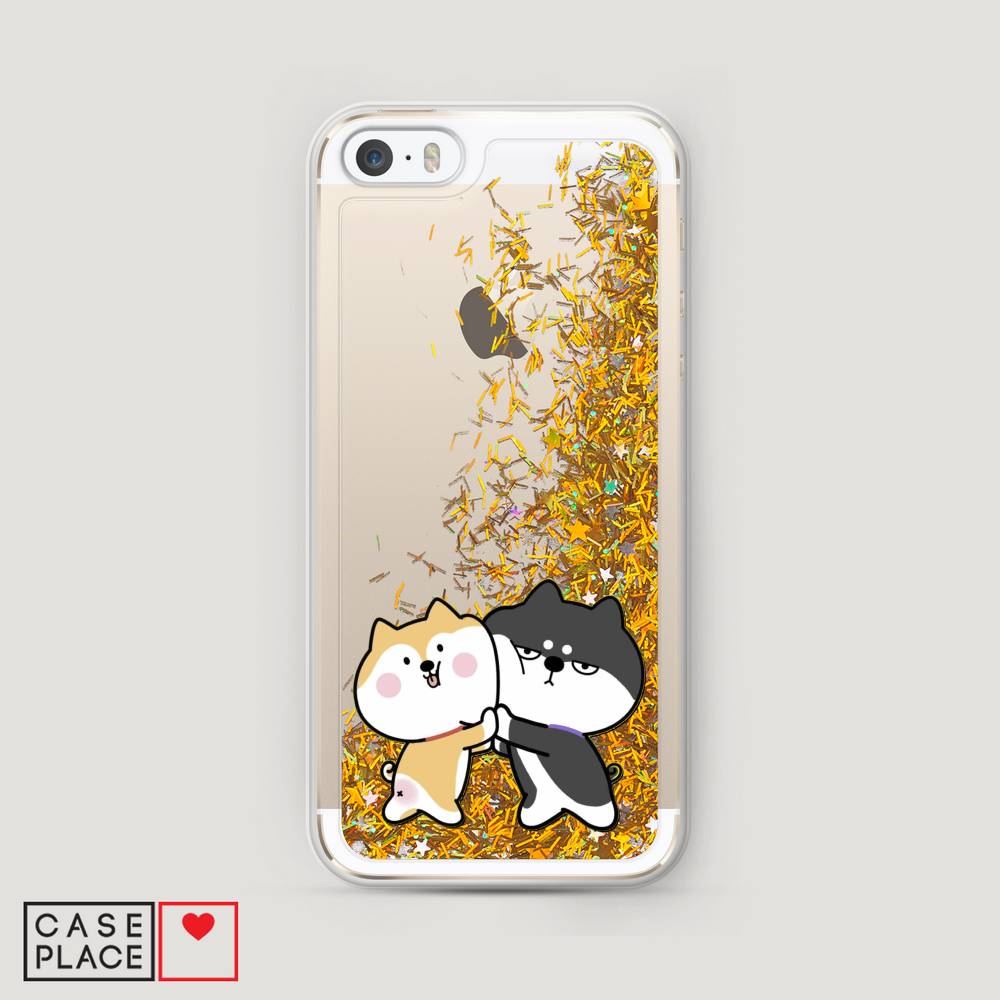 

Чехол Awog на Apple iPhone 5 / Айфон 5 "Обнимашки акита", 10390-1