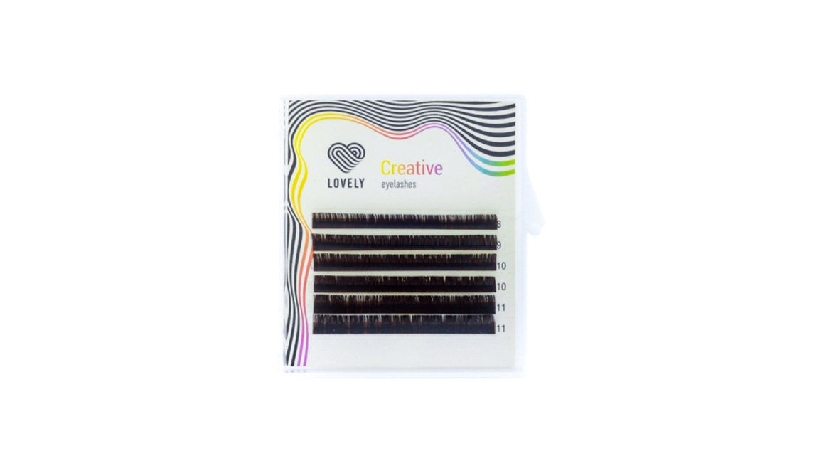 

Ресницы Lovely Dark Chocolate C+ 0.07 8-11 мм мини, Коричневый, 4627148844851