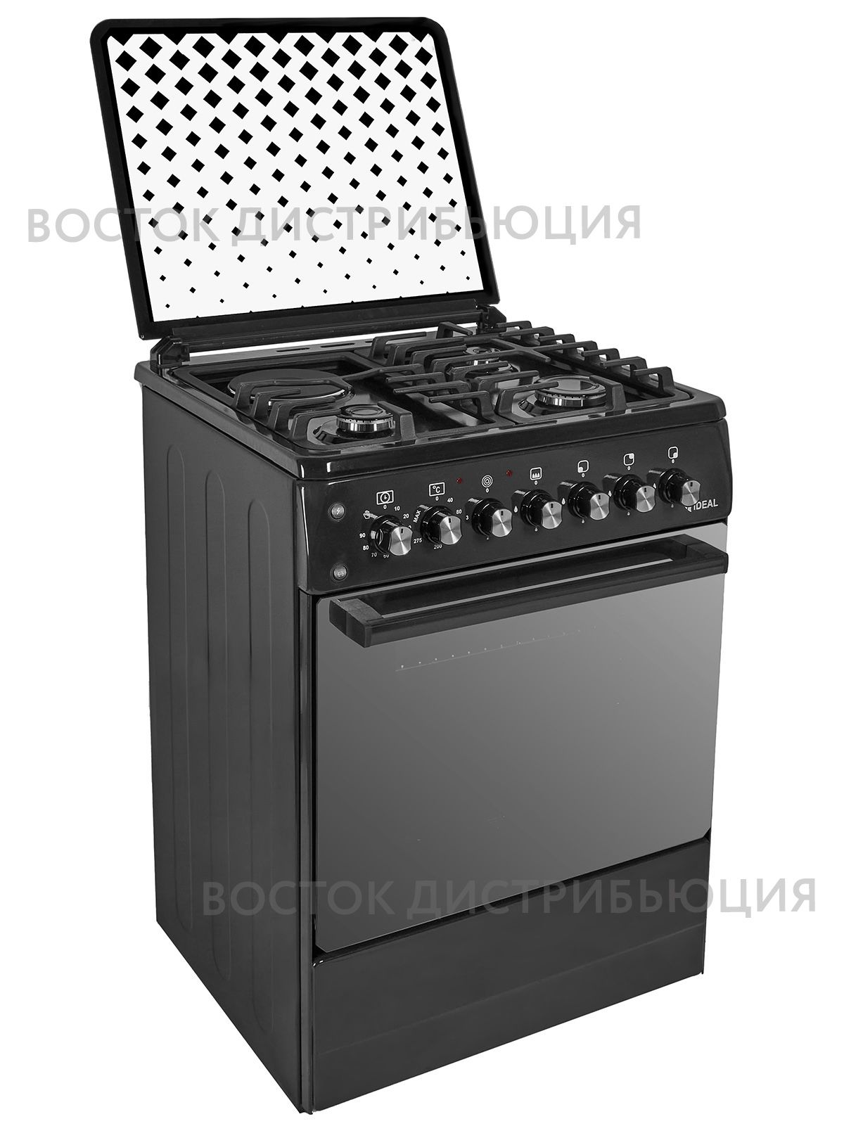 фото Комбинированная плита ideal l 405 black