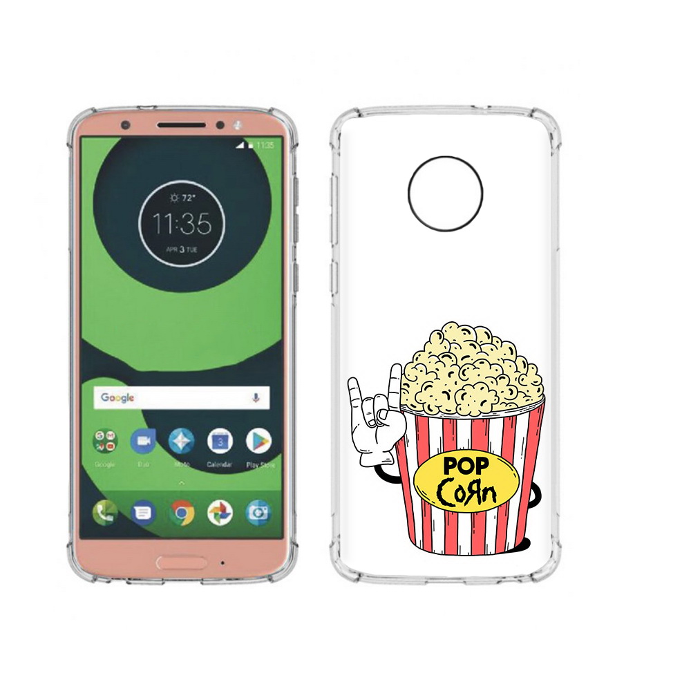 

Чехол MyPads Tocco для Motorola Moto G6 крутой попкорн (PT99805.376.427), Прозрачный, Tocco