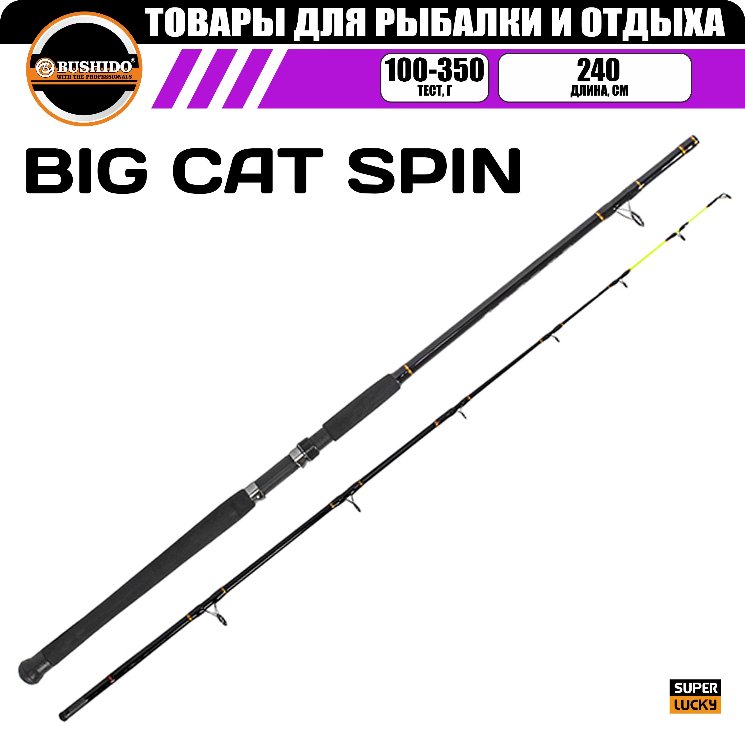 

Спиннинг BUSHIDO BIG CAT 2.40м 100-350гр