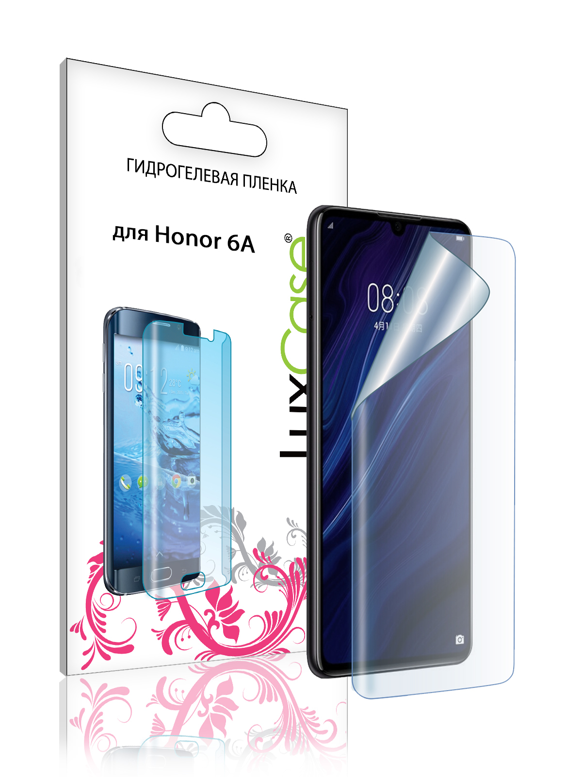 

Глянцевая Гидрогелевая пленка LuxCase для Honor 6A, Передняя, 92035