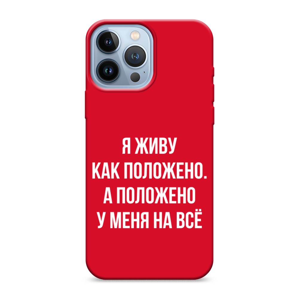 

Чехол Awog на Apple iPhone 13 Pro Max / Айфон 13 Pro Max "Живу как положено", Разноцветный, 14453-1