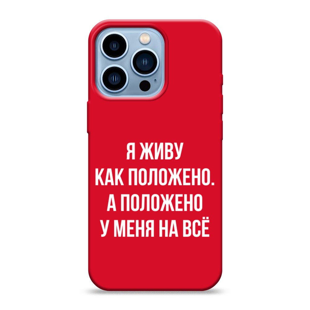 

Чехол Awog на Apple iPhone 13 Pro / Айфон 13 Pro "Живу как положено", Разноцветный, 14353-1
