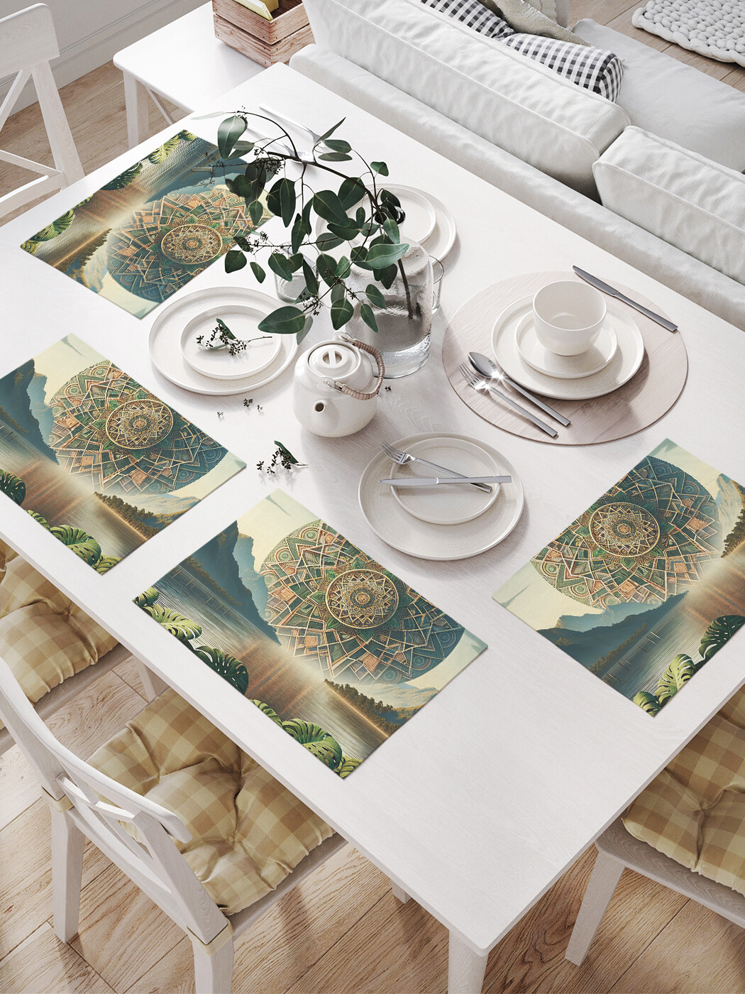 

Плейсмат JoyArty Природа в мире фантазий 32x46 см, np_sd3115, Зеленый