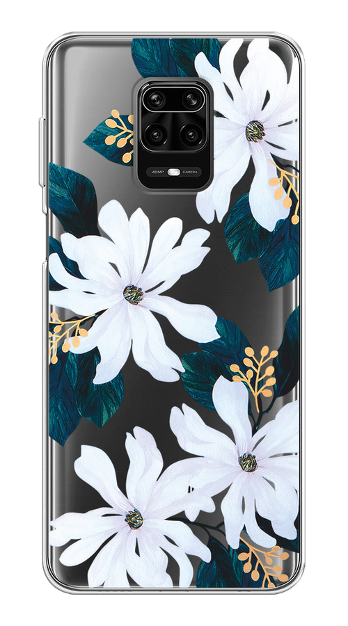 

Чехол на Xiaomi Redmi Note 9S/Note 9 Pro "Delilah Flower", Зеленый;белый, 38050-1