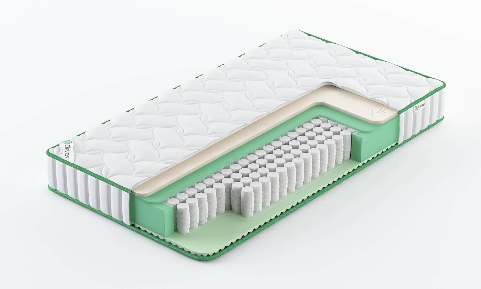 

Матрас Clever Bright 225x215, Белый, Bright