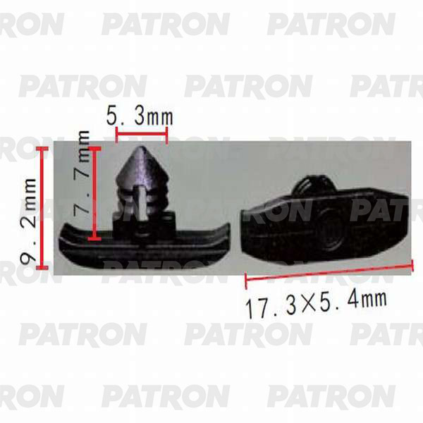 Зажим Пластиковый Audi, Seat, Skoda, Volkswagen Применяемость Капот, Кузов Уплотнитель P37