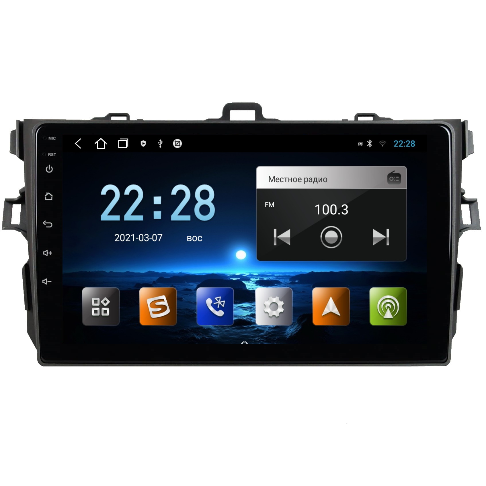 Магнитола CRS-300 M100S Тойота Королла 2006-2012 Toyota Corolla E150 - Android 13 - IPS