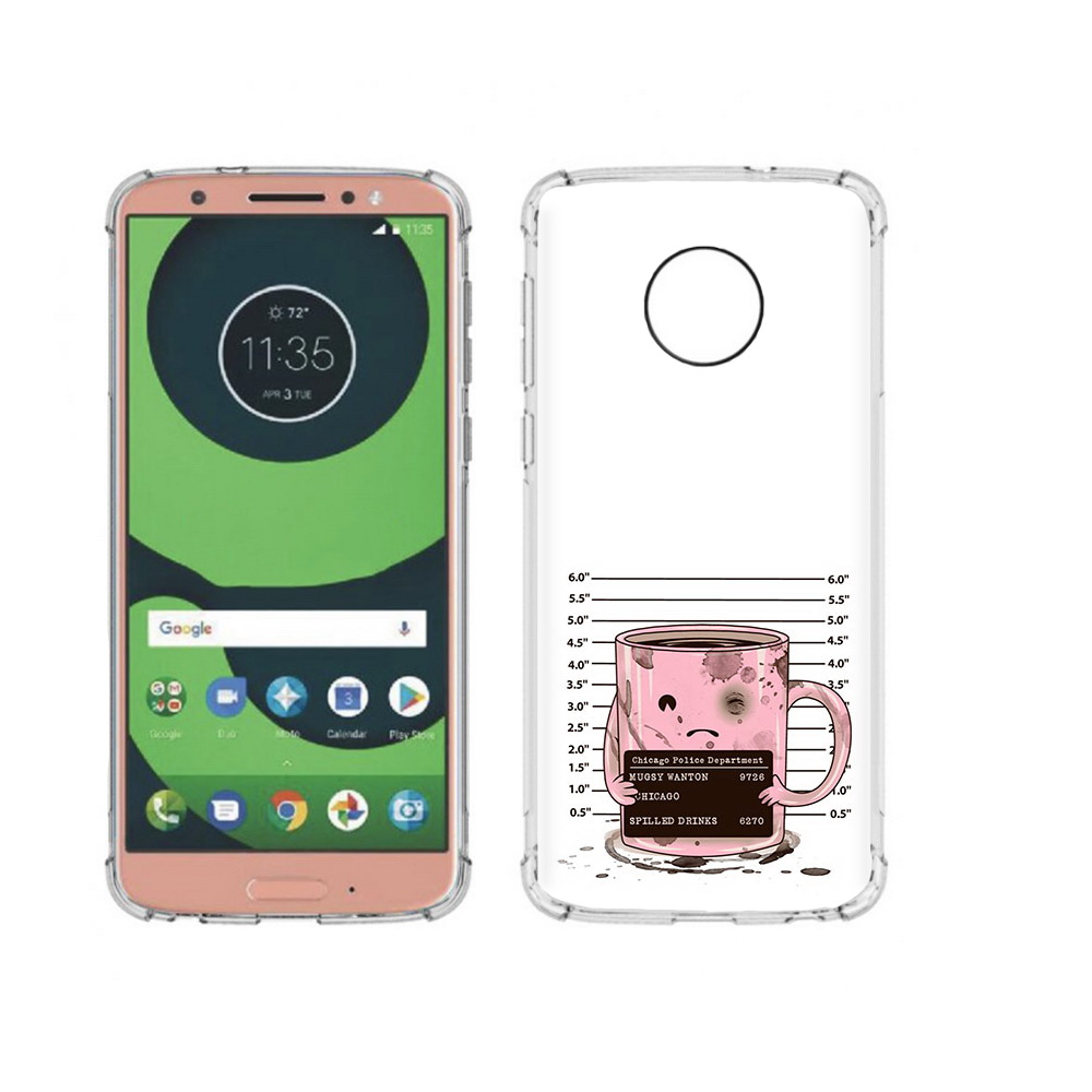 

Чехол MyPads Tocco для Motorola Moto G6 кружка (PT99805.376.420), Прозрачный, Tocco