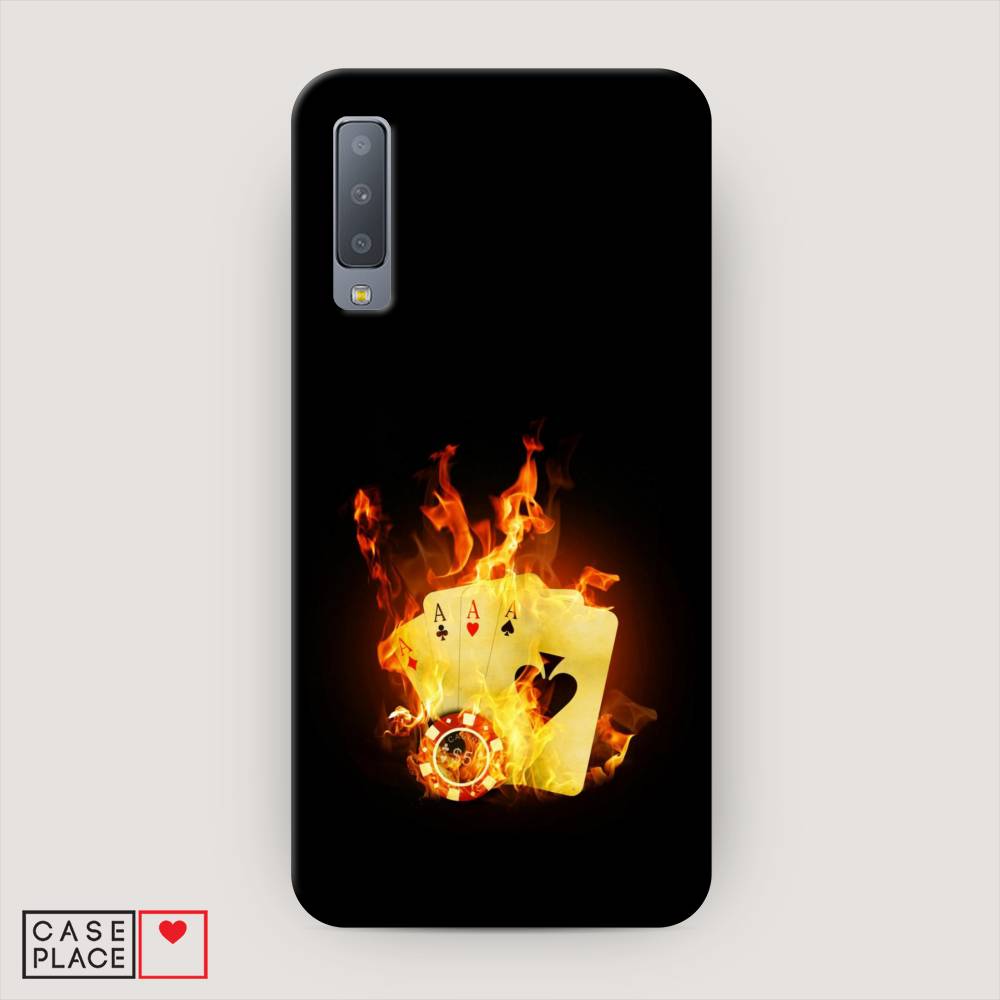 

Чехол Awog "Горящие карты" для Samsung Galaxy A7 2018, 26720-7