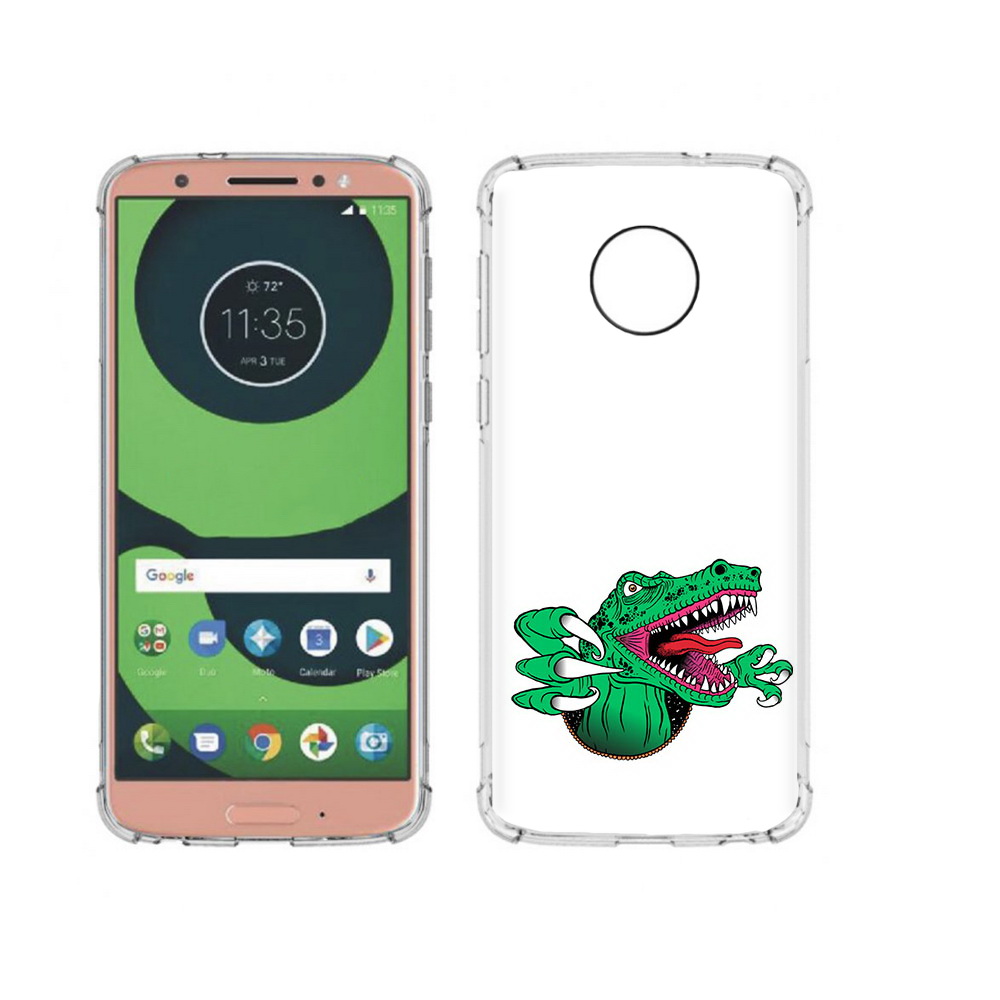 

Чехол MyPads Tocco для Motorola Moto G6 крокодил (PT99805.376.417), Прозрачный, Tocco