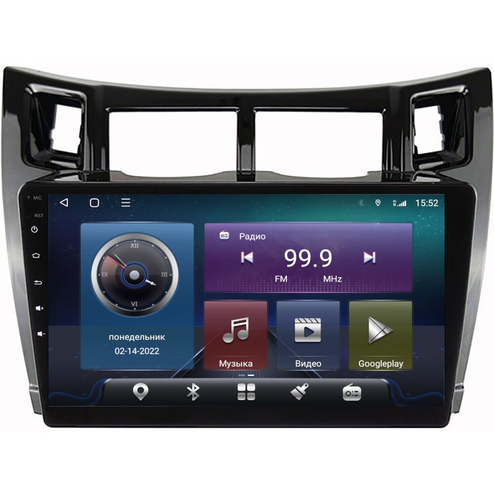 Магнитола CRS-300 Toyota Yaris 2005-2012 - Android 13 - Процессор 8 ядер - Память 6+128Gb