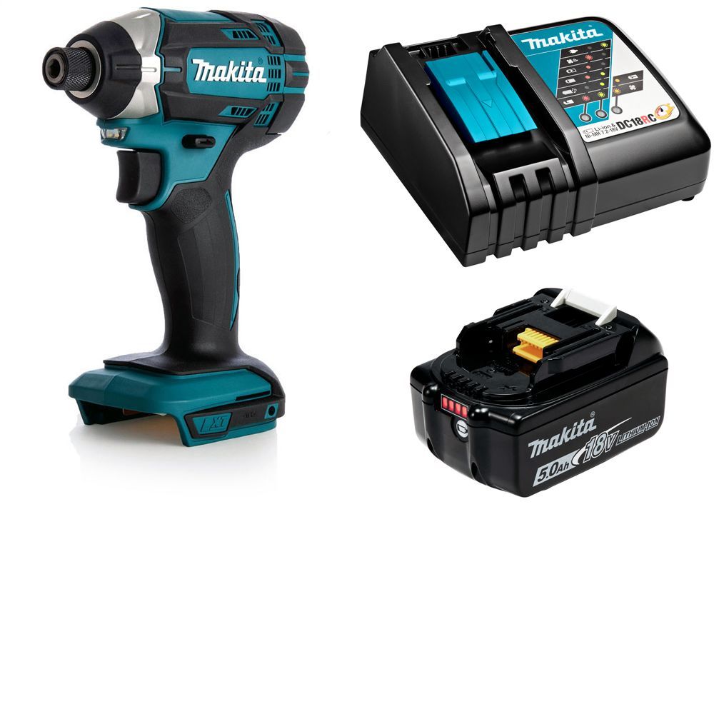 

Аккумуляторный ударный шуруповерт, акк 5Ач, Makita DTD152RT, DTD152RT