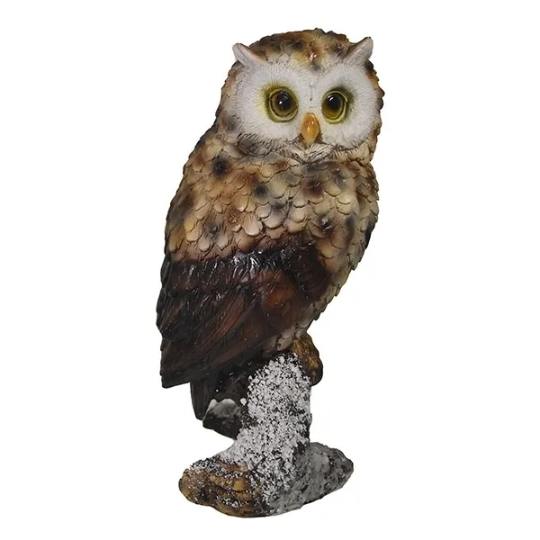

Фигурка Филин на коряге 20х9 см 626866/W053, Разноцветный