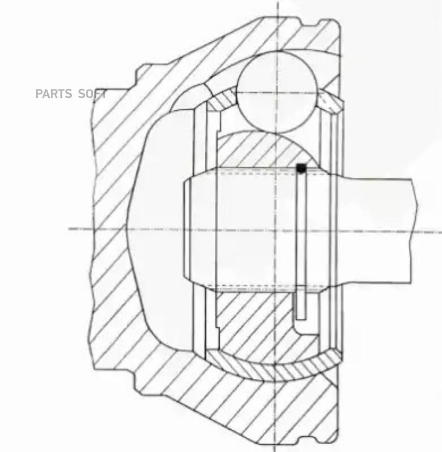 

Шрус Наруж.Ком/Кт GKN (Loebro) арт. 303900