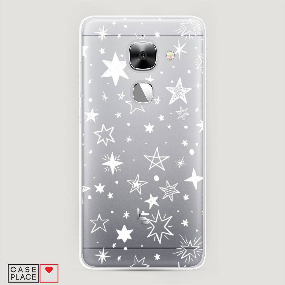 фото Чехол awog "звездочки графика белая" для leeco le 2/2 pro
