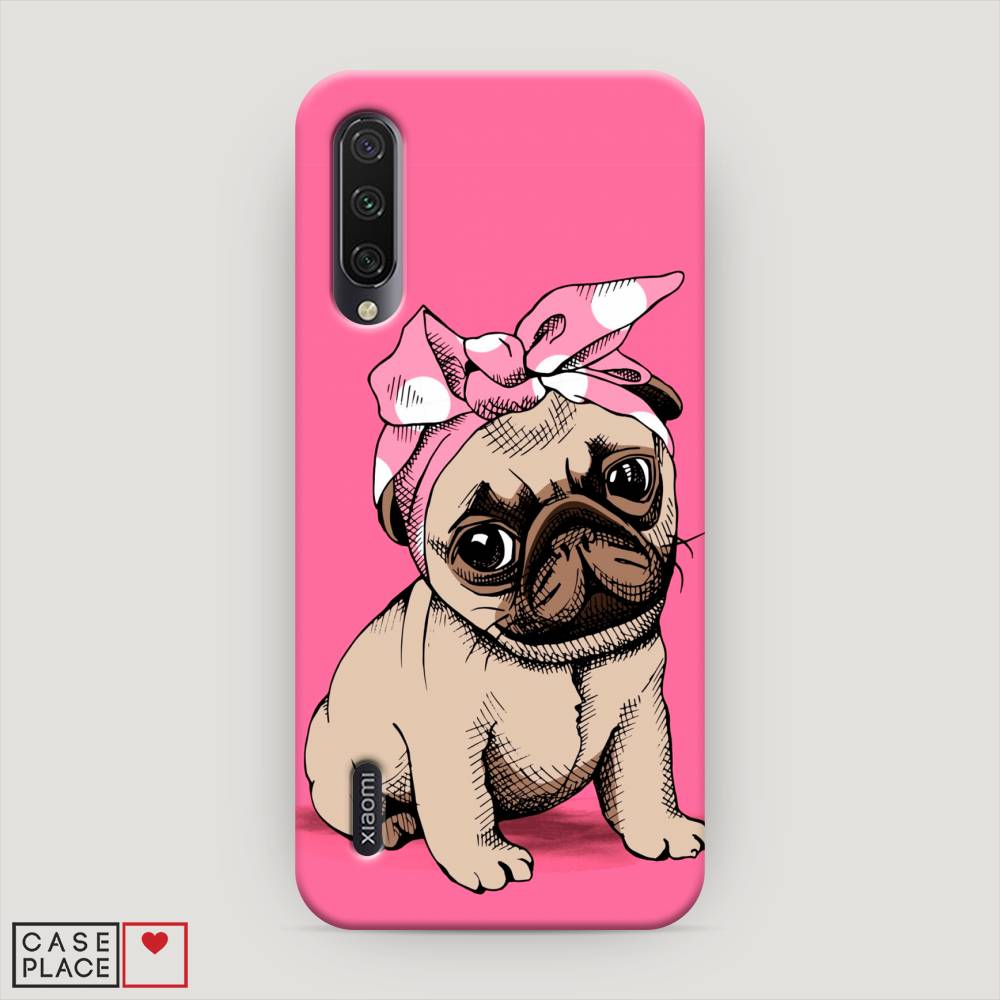 фото Пластиковый чехол "dog pin-up" на xiaomi mi a3 awog