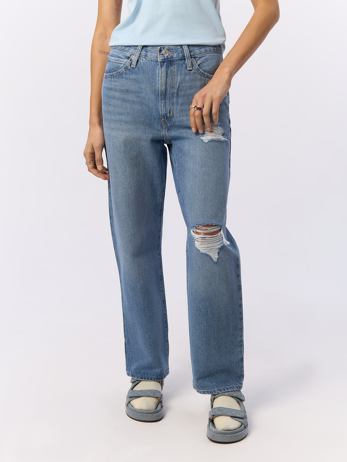 

Джинсы женские Levi's A3510 голубые 29-31, Голубой, 94 Baggy Jeans