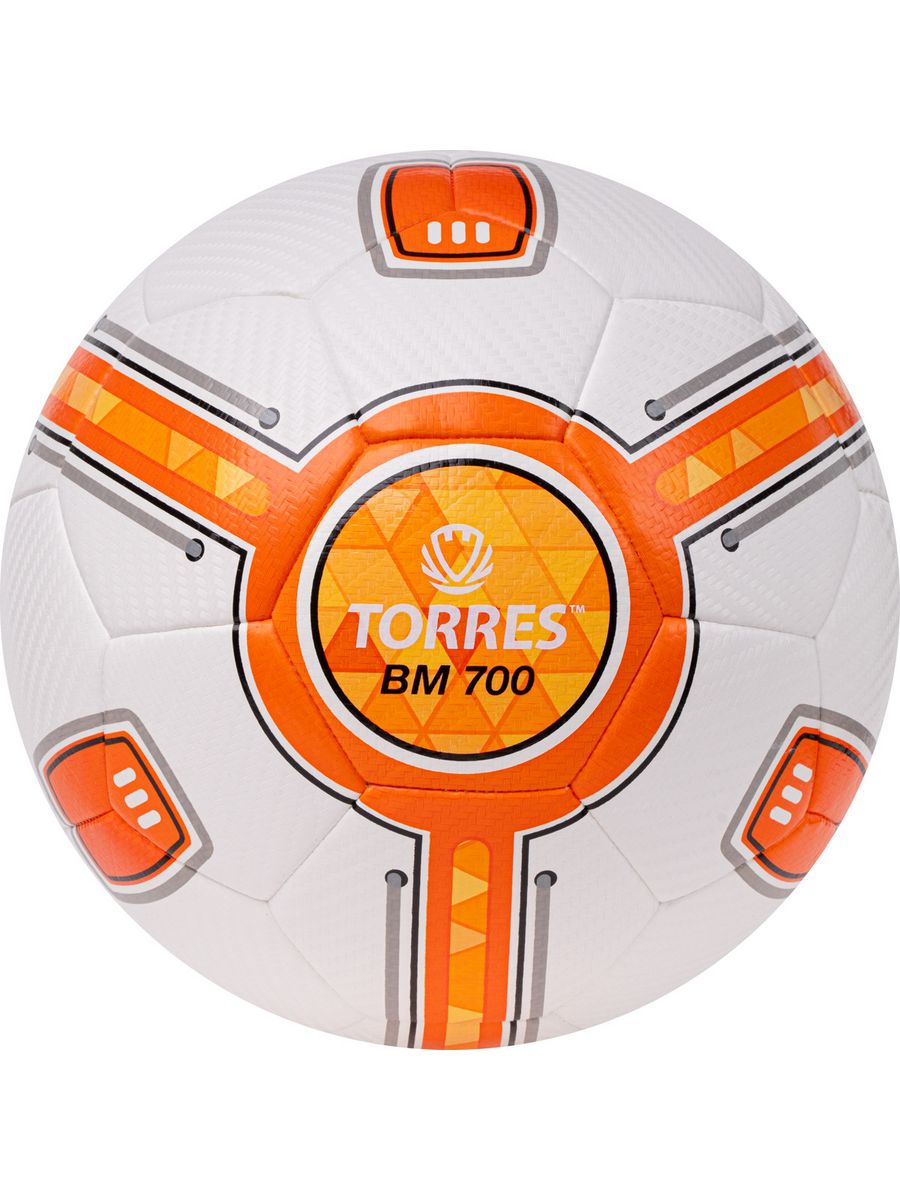 Мяч футбольный TORRES BM 700 р.5 бело-оранж-серый