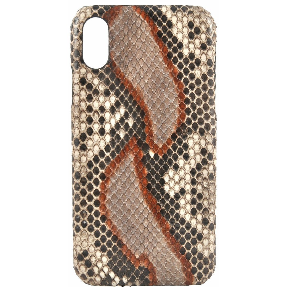 фото Чехол для смартфона toria exotic python hard для iphone xr gold/brown