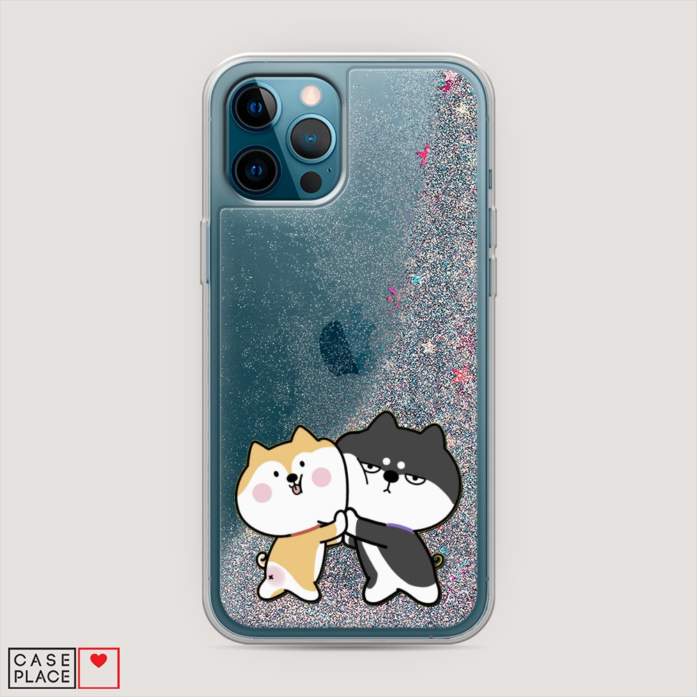 

Чехол Awog на Apple iPhone 12 Pro Max / Айфон 12 Pro Max "Обнимашки акита", Разноцветный, 12791-1