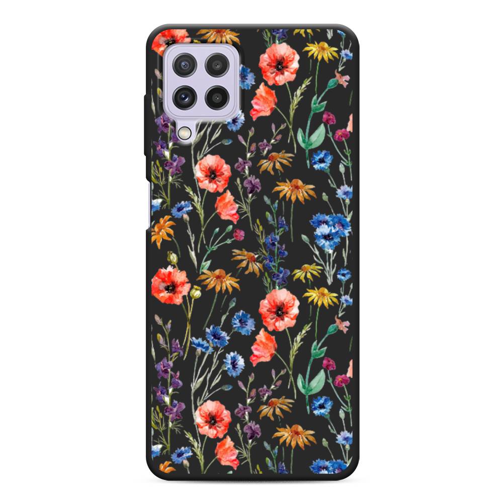 

Чехол Awog на Samsung Galaxy A22 / Самсунг A22 "Маки и васильки фон", 2103152-1