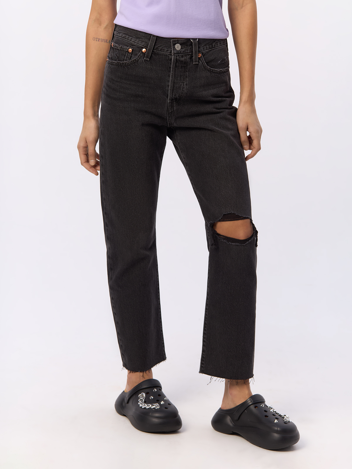 

Джинсы женские Levi's 34964 черные 29-28, Черный, Wedgie Straight Fit Jeans