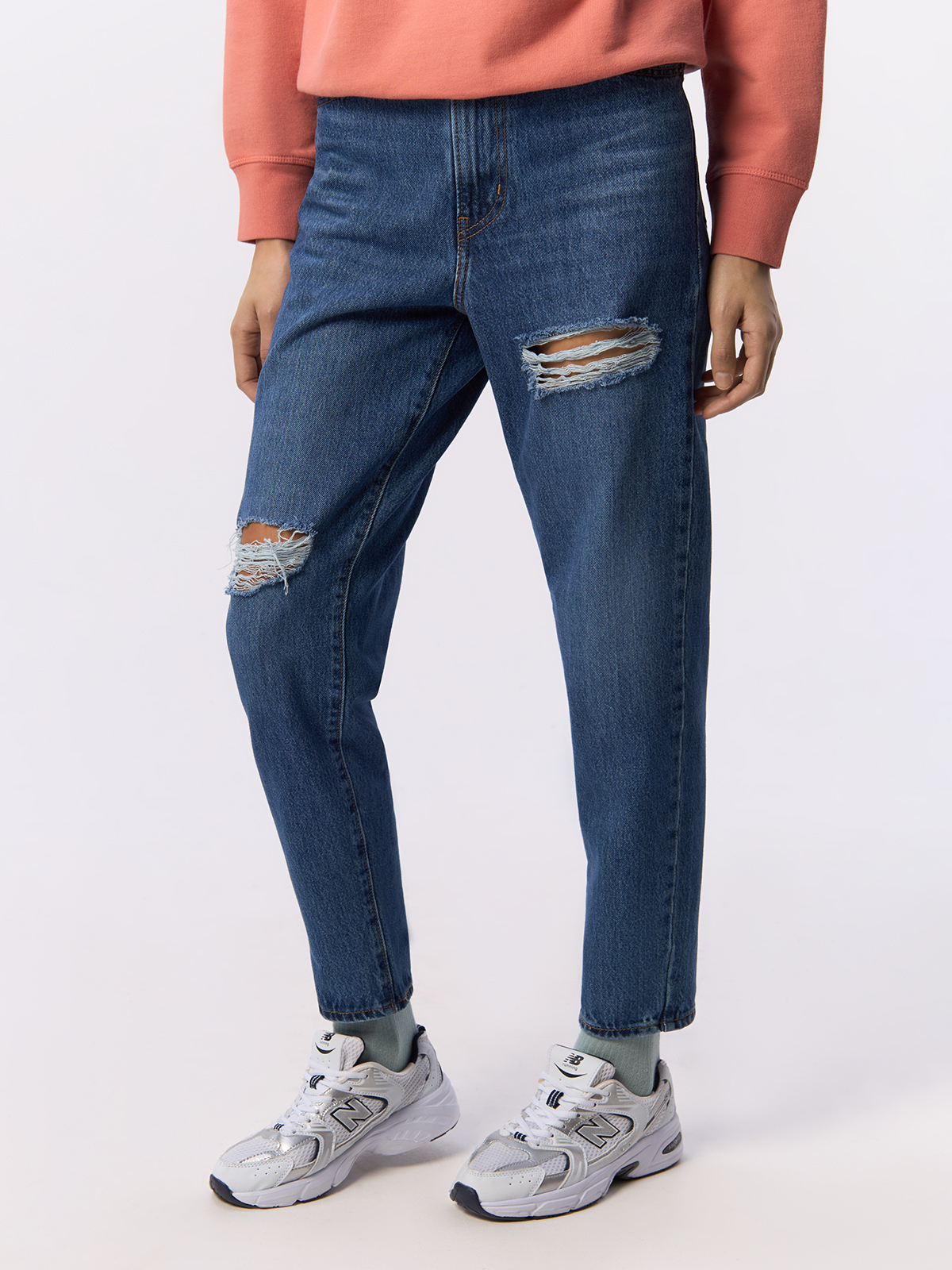 

Джинсы женские Levi's 26986 синие 26-27, Синий, High-Waisted Mom Jeans