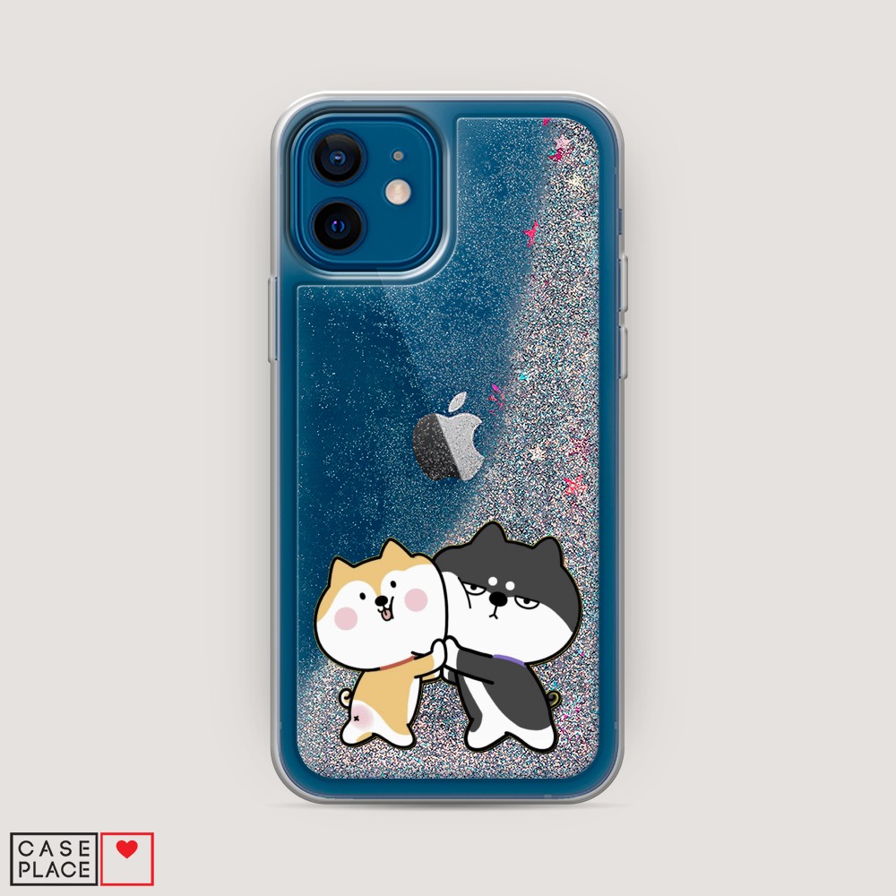 

Чехол Awog на Apple iPhone 12 / Айфон 12 "Обнимашки акита", Разноцветный, 12591-1