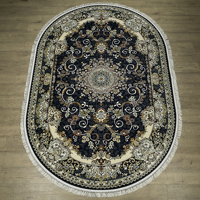 

Ковёр Kitroom Анатолия 200x300 овальный синий 29521