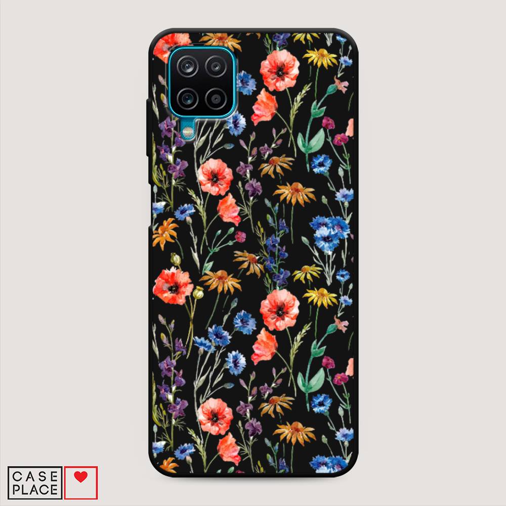 

Чехол Awog на Samsung Galaxy A12 / Самсунг A12 "Маки и васильки фон", 2101652-1