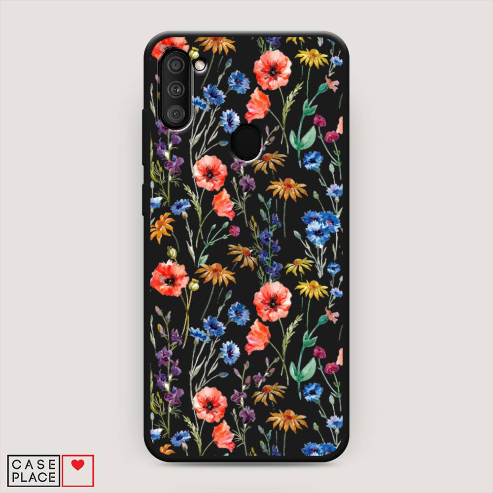 

Чехол Awog на Samsung Galaxy A11 / Самсунг A11 "Маки и васильки фон", 2100152-1