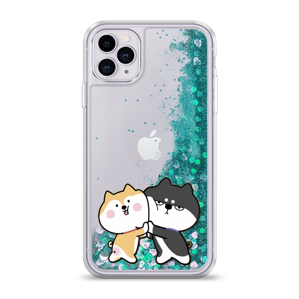 

Жидкий чехол с блестками "Обнимашки акита" на Apple iPhone 11 Pro, 12395-1