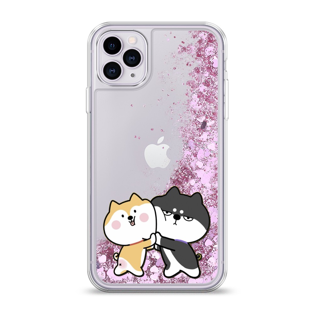 

Жидкий чехол с блестками "Обнимашки акита" на Apple iPhone 11 Pro, 12394-1