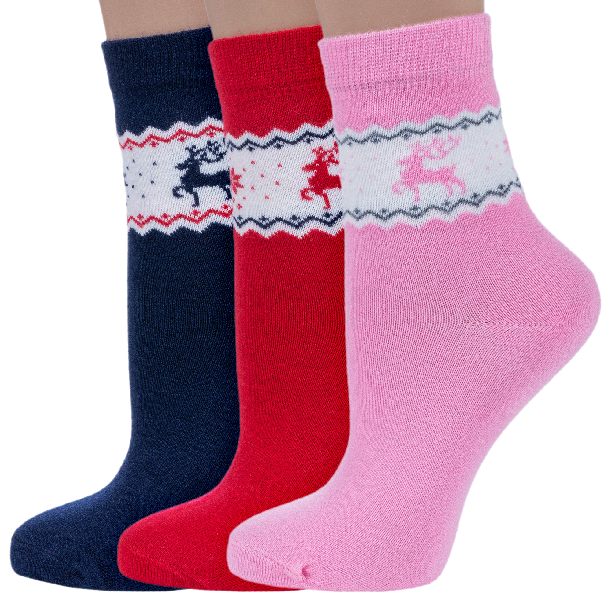

Носки детские Rusocks 3-Д3-38278, синий; красный; розовый, 18-20, 3-Д3-38278