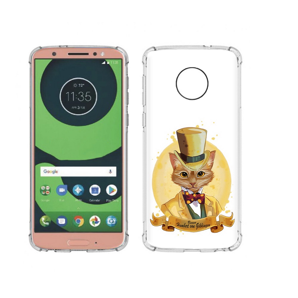 

Чехол MyPads Tocco для Motorola Moto G6 кот юрист (PT99805.376.401), Прозрачный, Tocco