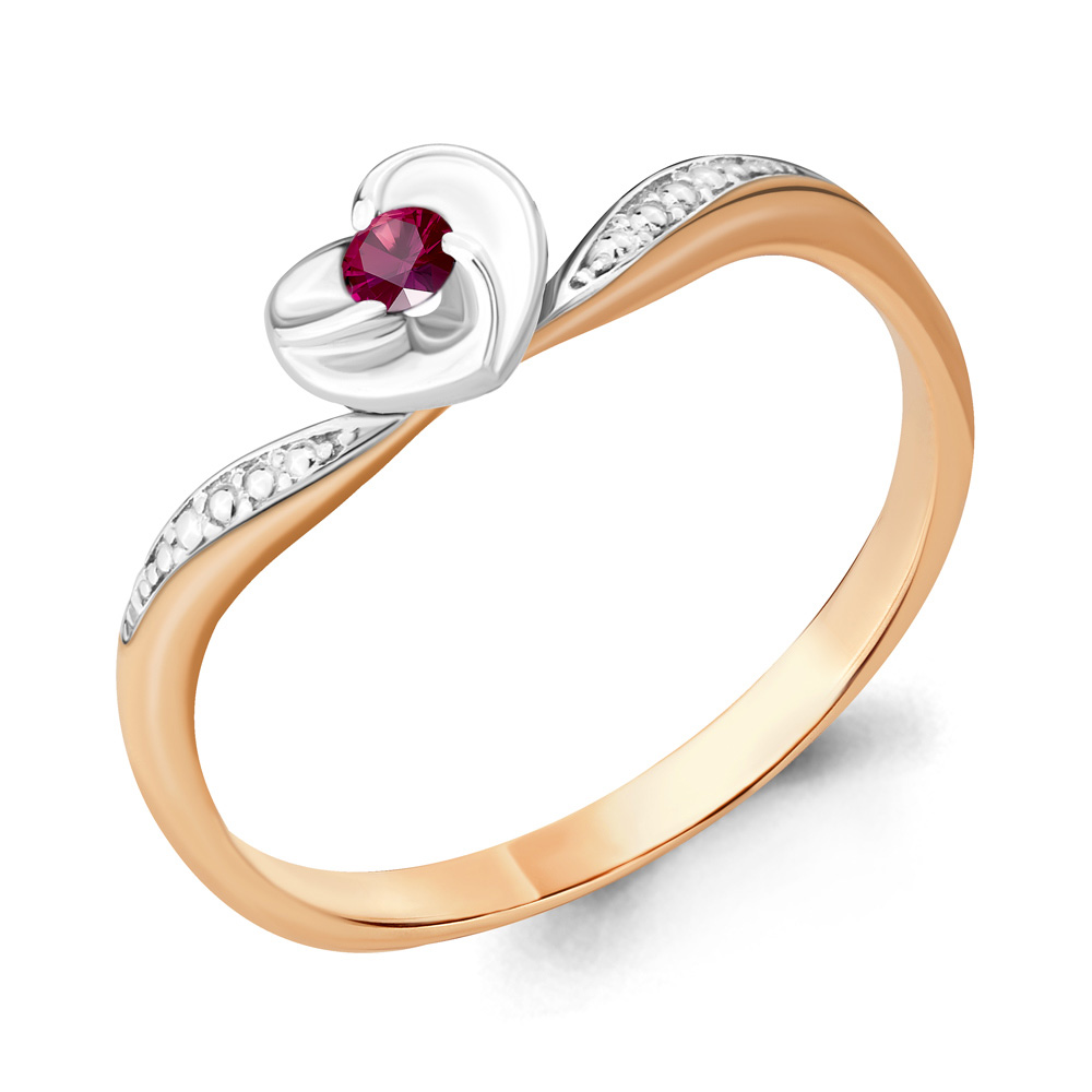 

Кольцо из красного золота с рубином р. , Aquamarine 963499к_585_кз, 963499к_585_кз